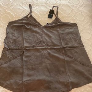 Torrid Gray Studded Cami - Size 00 (M/L)